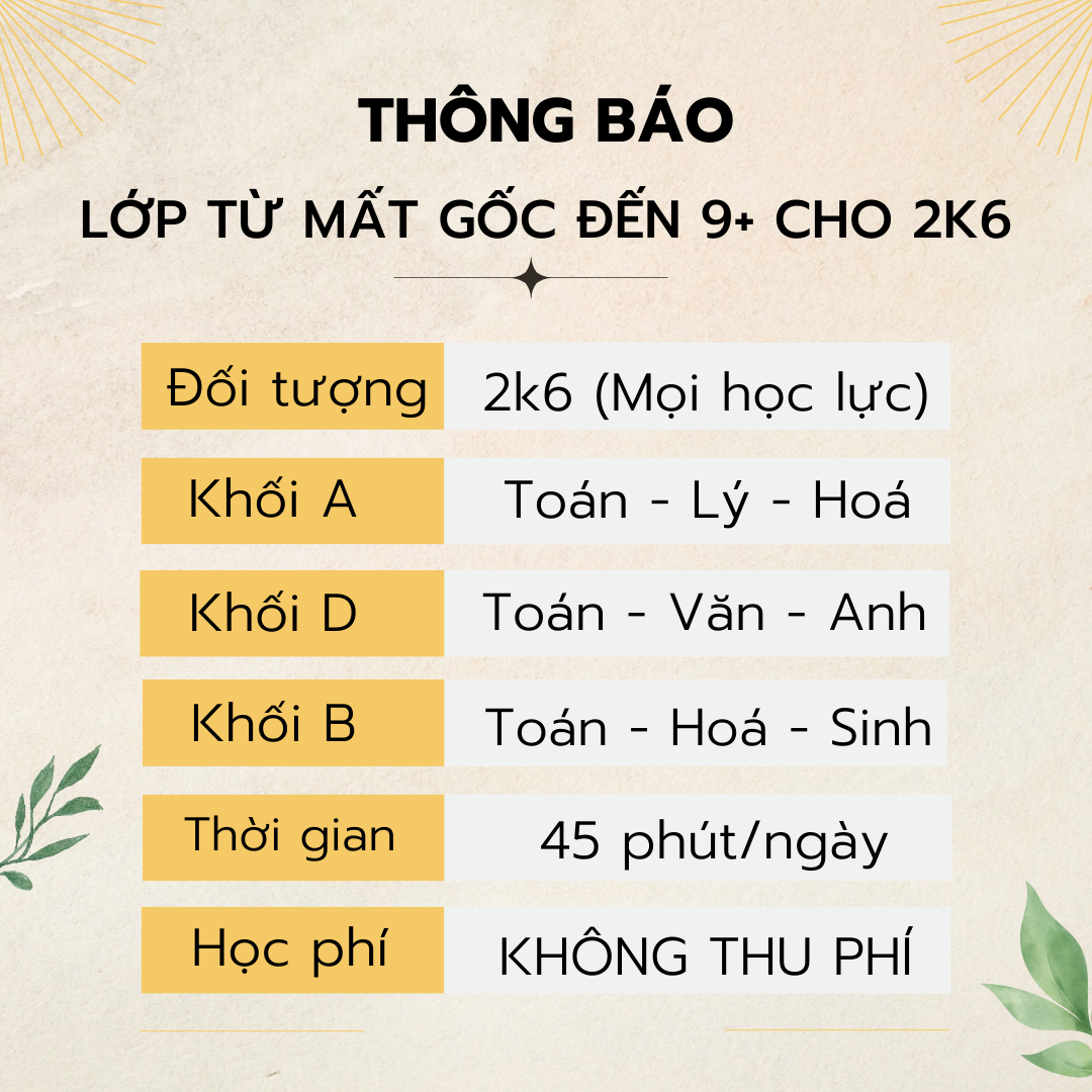 Thầy Giang Ca - Chiến gọn 9+ Toán