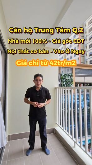 Căn Hộ Quận 2 - Nhà Mới CĐT - 2PN 80m2 Giá 3 tỷ