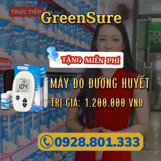 Greensure - Sữa tiểu đường số 1 việt nam