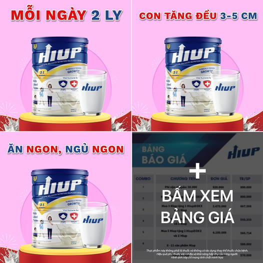 Sữa HIUP Chính Hãng