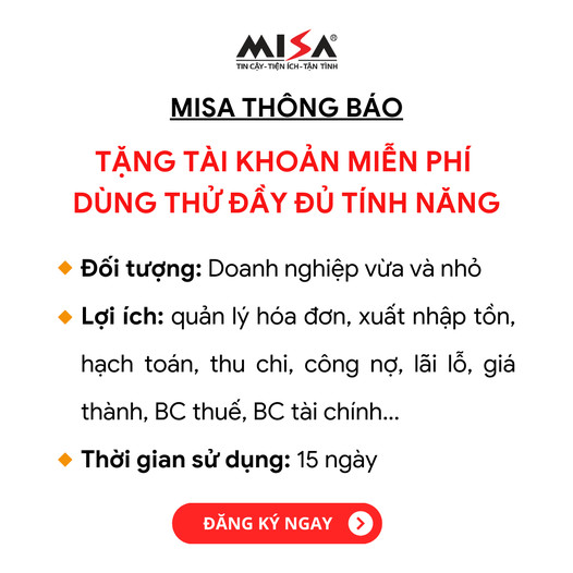 Phần mềm kế toán MISA