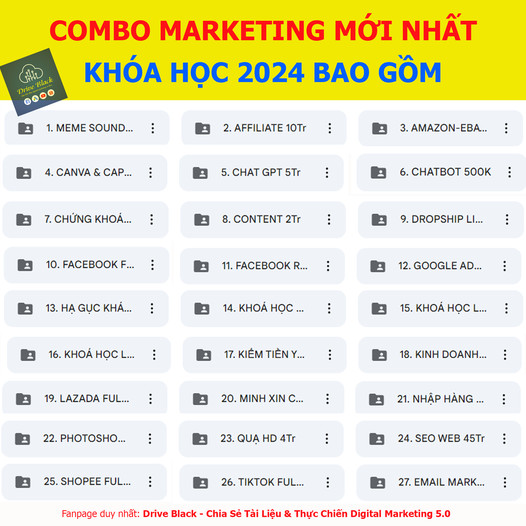 Drive Black - Chia Sẻ Tài Liệu & Thực Chiến Digital Marketing 5.0