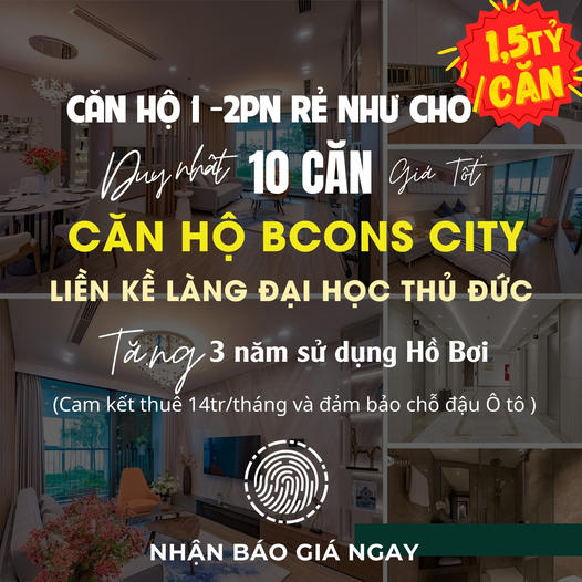 Bcons City - Căn Hộ Làng Đại Học Thủ Đức