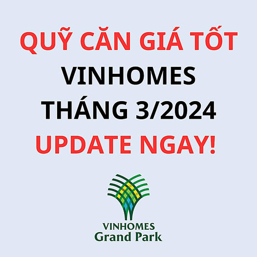 Vinhomes Grand Park Quận 9 - Trang Thông Tin Chính Thức