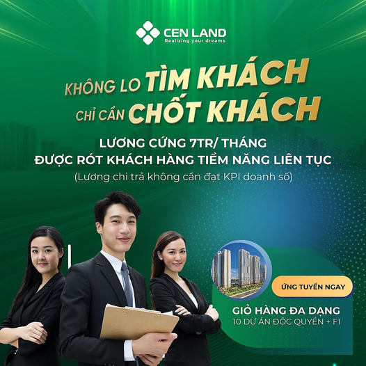 Tuyển dụng Cen Land Miền Nam