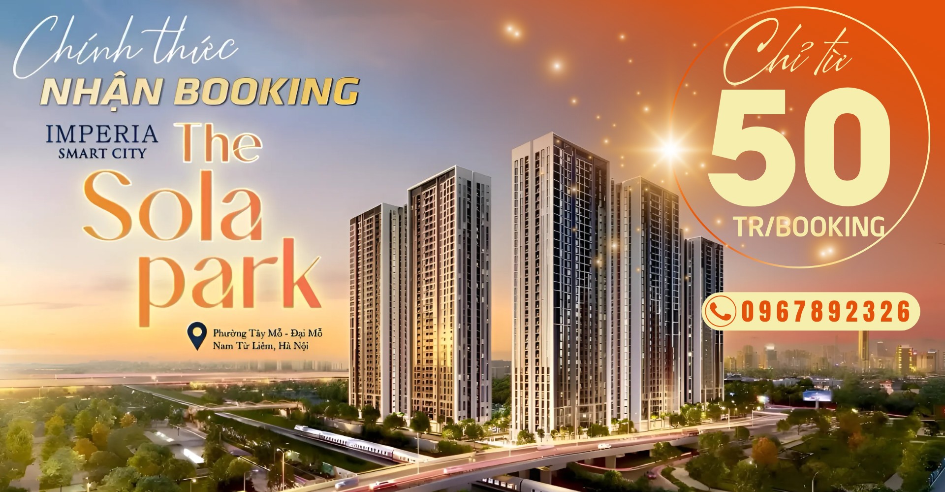 Căn hộ Sola Park Imperia Smart City Tây Mỗ - Đại lý chính thức Chủ đầu tư