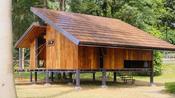 Nhà lắp ghép bằng Tre và Gỗ biến tính 