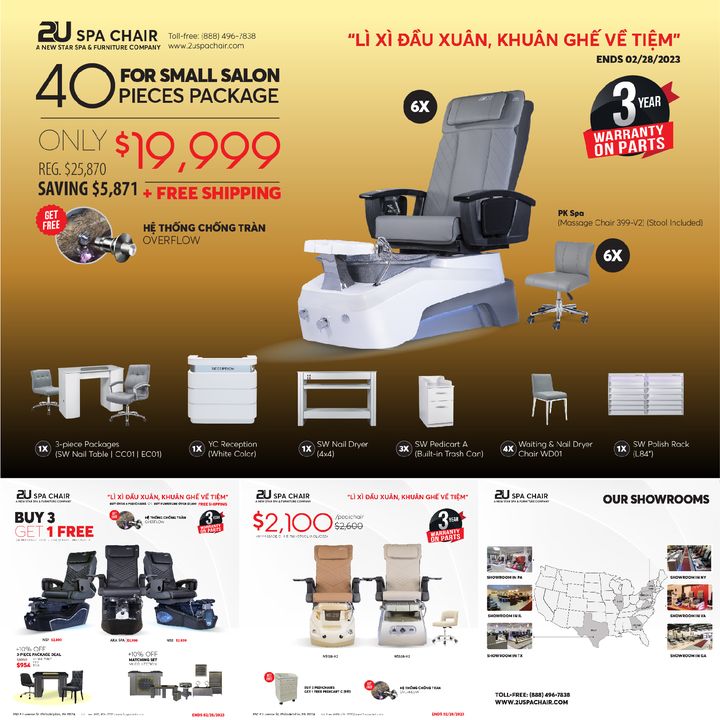 2U Nail Spa Furniture