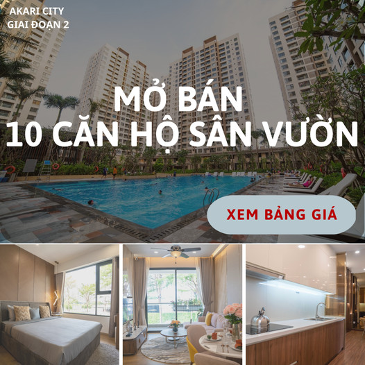 Akari City - Căn hộ 2-3PN view đẹp