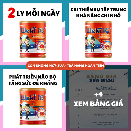 Weki IQ - Sữa Non Phát Triển Trí Não