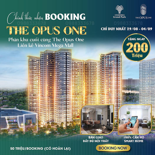 The Opus One - Đại Đô Thị Vinhome Grand Park