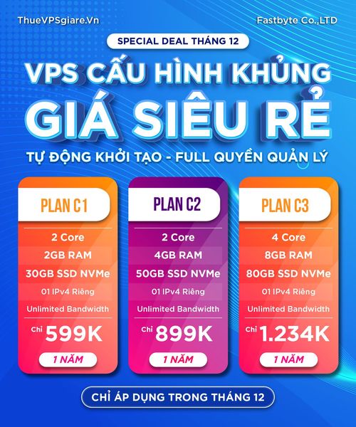 Thuê VPS Giá Rẻ - Fast Byte LTD