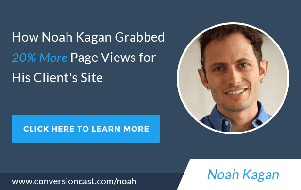 How Noah Kagan Increased Traffic By 20% For His Client's Site