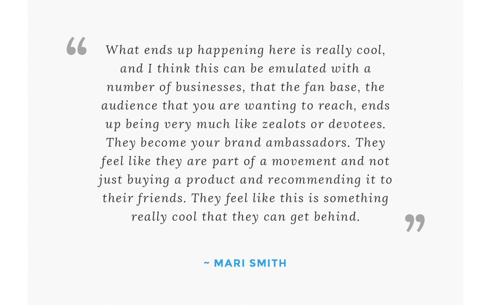 Quote from Mari Smith