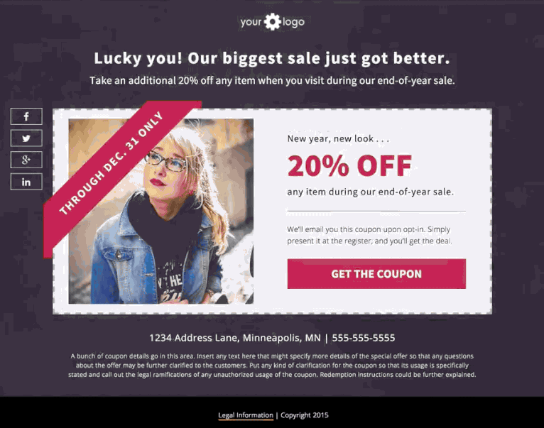 free coupon template for fitness business