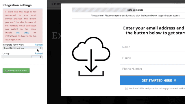Adding Pardot form code to standard builder