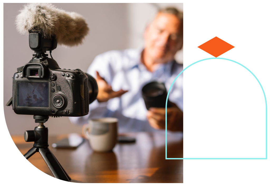 Man doing a webinar