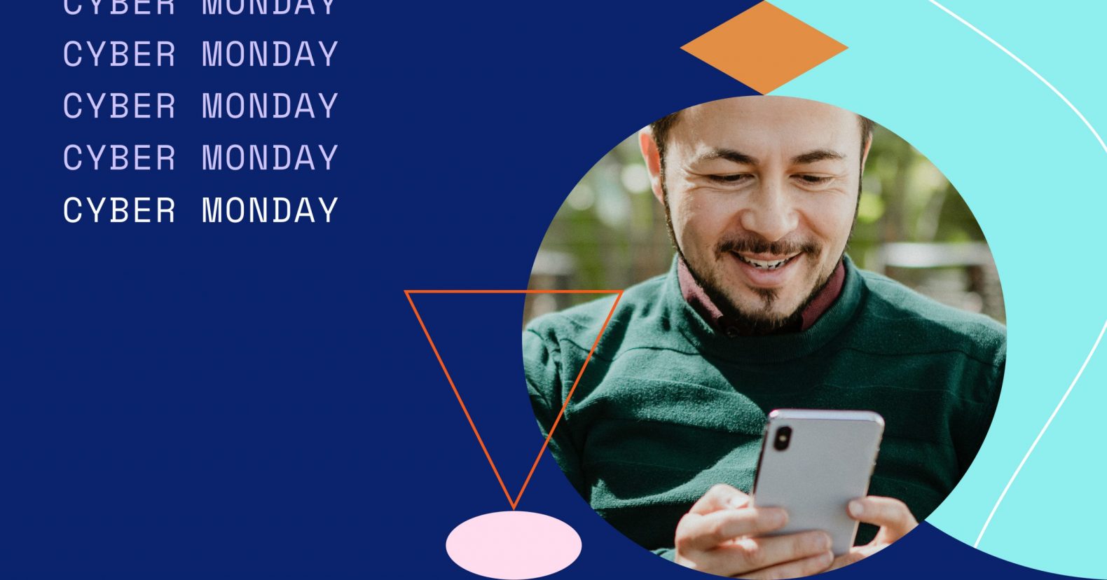 Image of a man looking at his phone