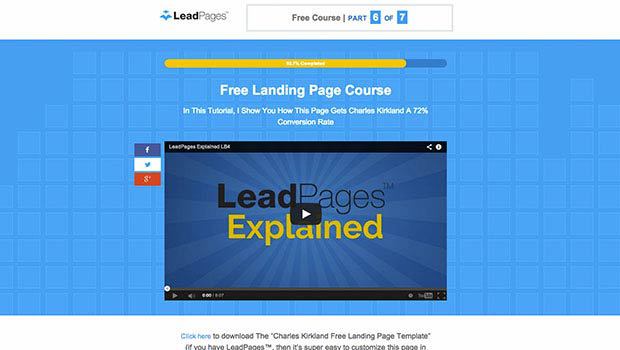the ultimate list of free landing page templates from leadpages video landing page template