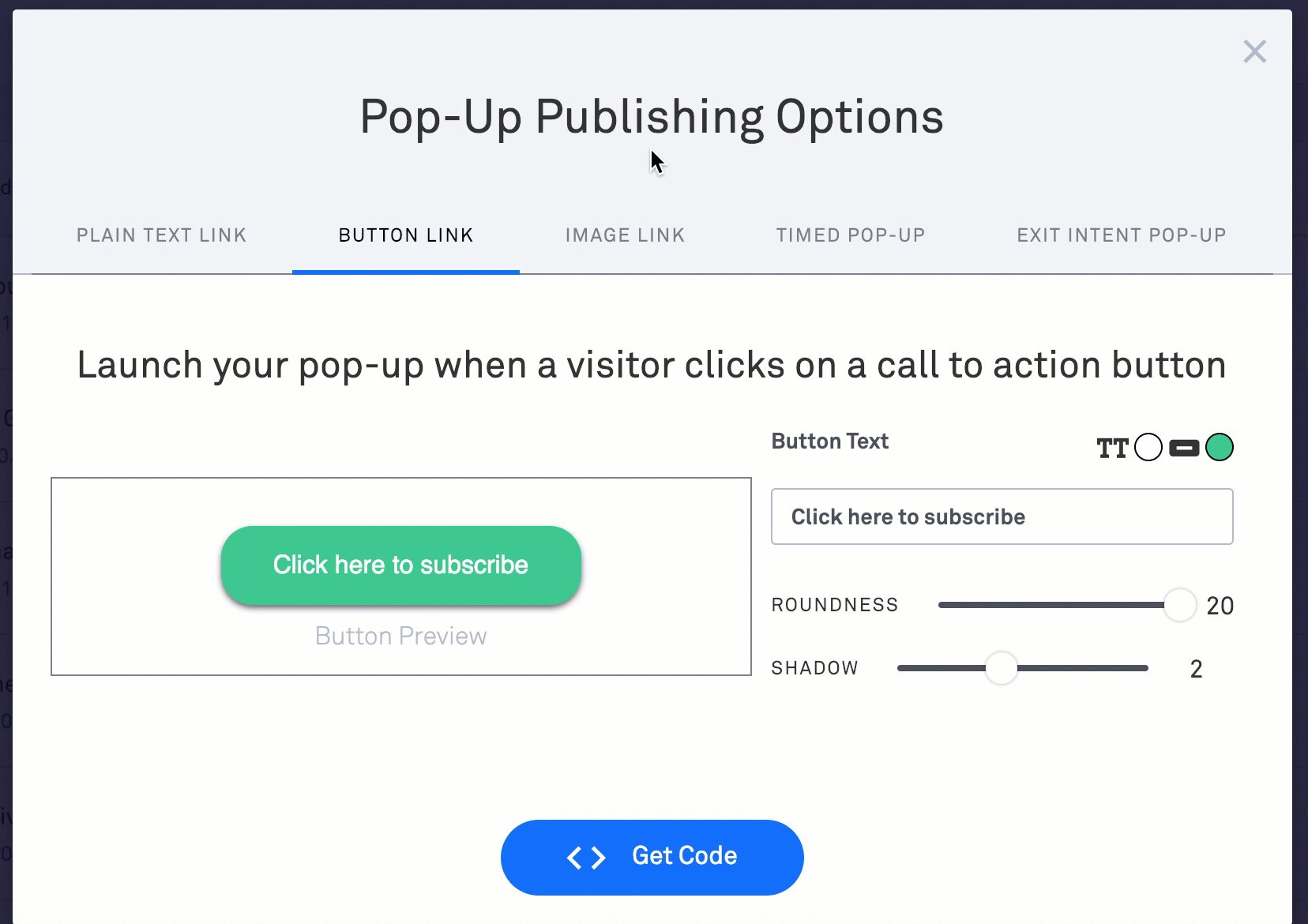 Publish your pop-up – Leadpages Knowledge Base