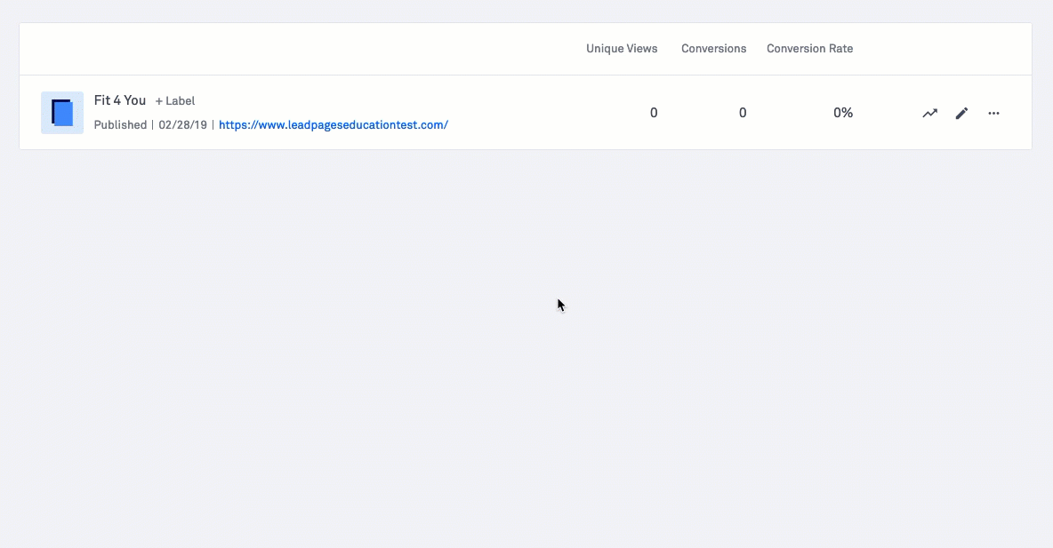 Leadpages sites publishing options include publishing to a free custom domain