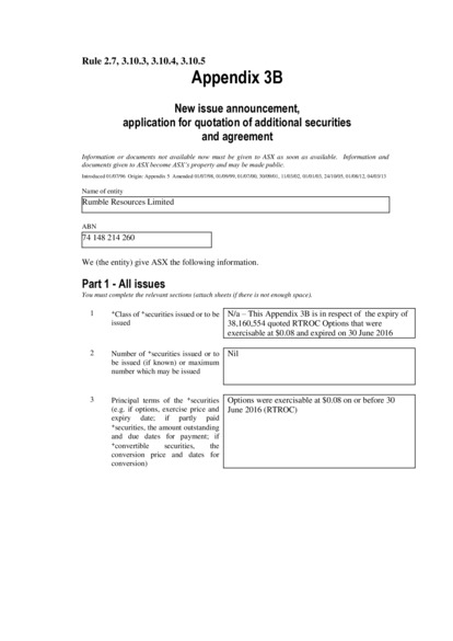 ASX:RTR - Appendix 3B
