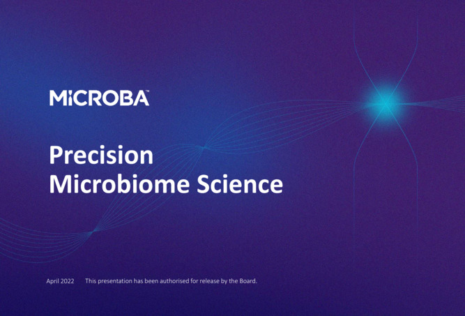 ASX:MAP - Microba Investor Presentation - April 2022