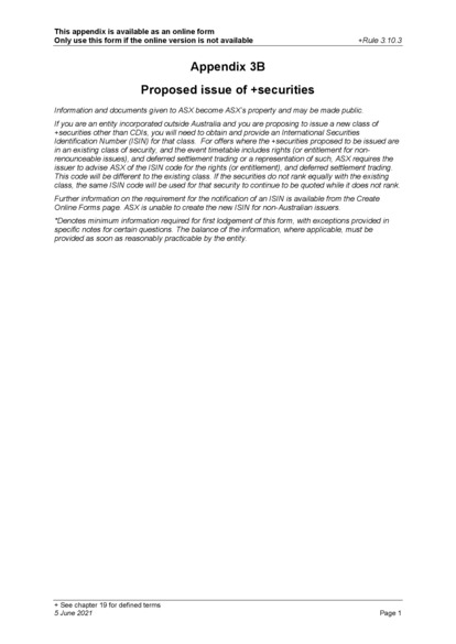 ASX:OMG - Updated Appendix 3B - Rights Issue