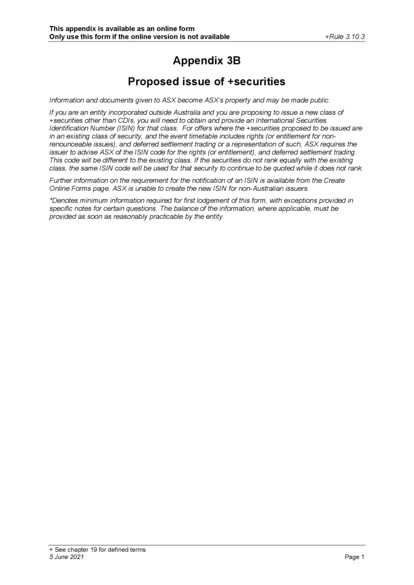 ASX:OMG - Updated Appendix 3B - Rights Issue