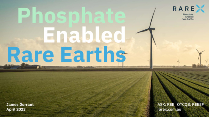 ASX:REE - RareX Investor Presentation - Phosphate Enabled Rare Earths