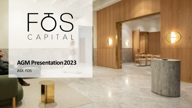 ASX:FOS - AGM Presentation