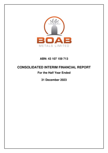 ASX:BML - Half Year Accounts