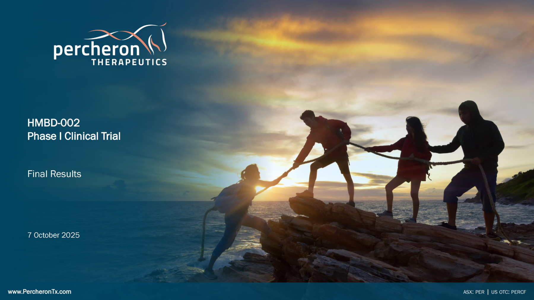 ASX:PER - HMBD-002 Phase I Clinical Trial - Webinar Presentation