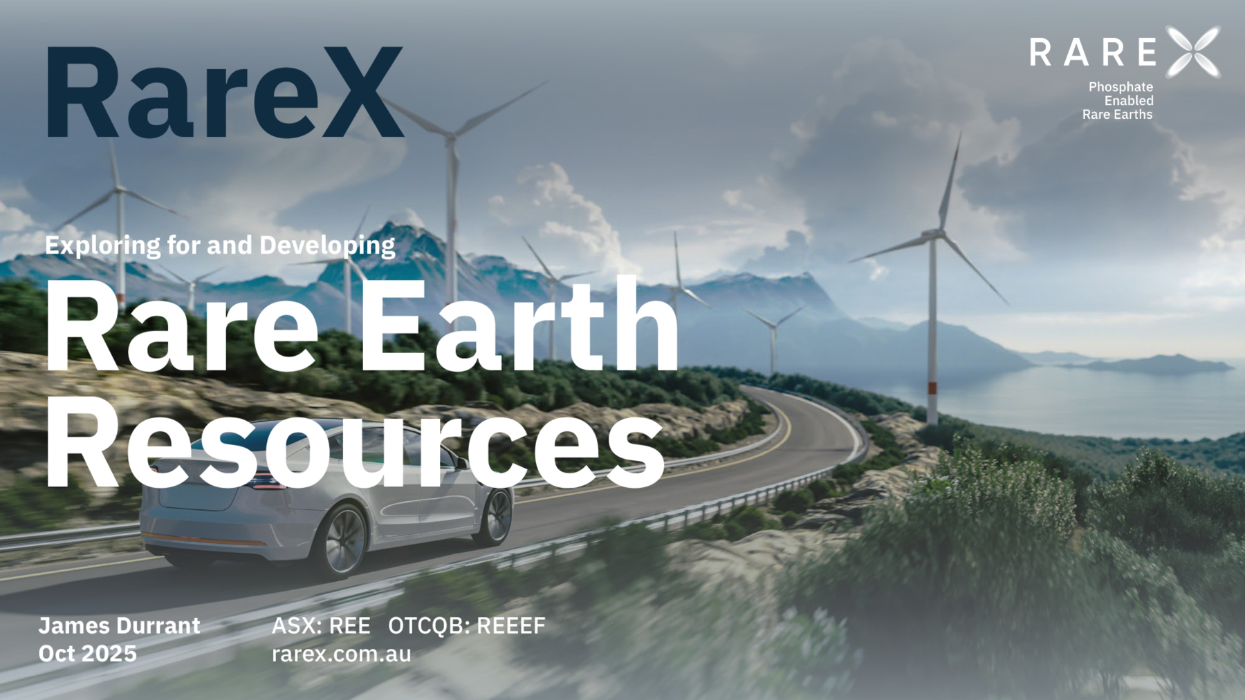ASX:REE - RareX Investor Presentation