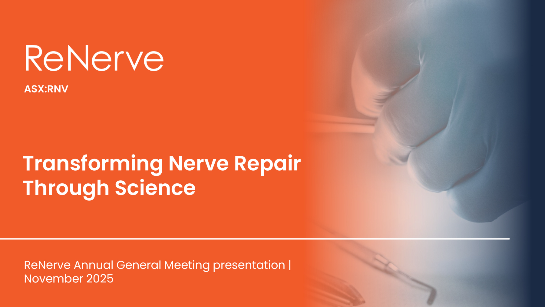 ASX:RNV - ReNerve AGM Presentation