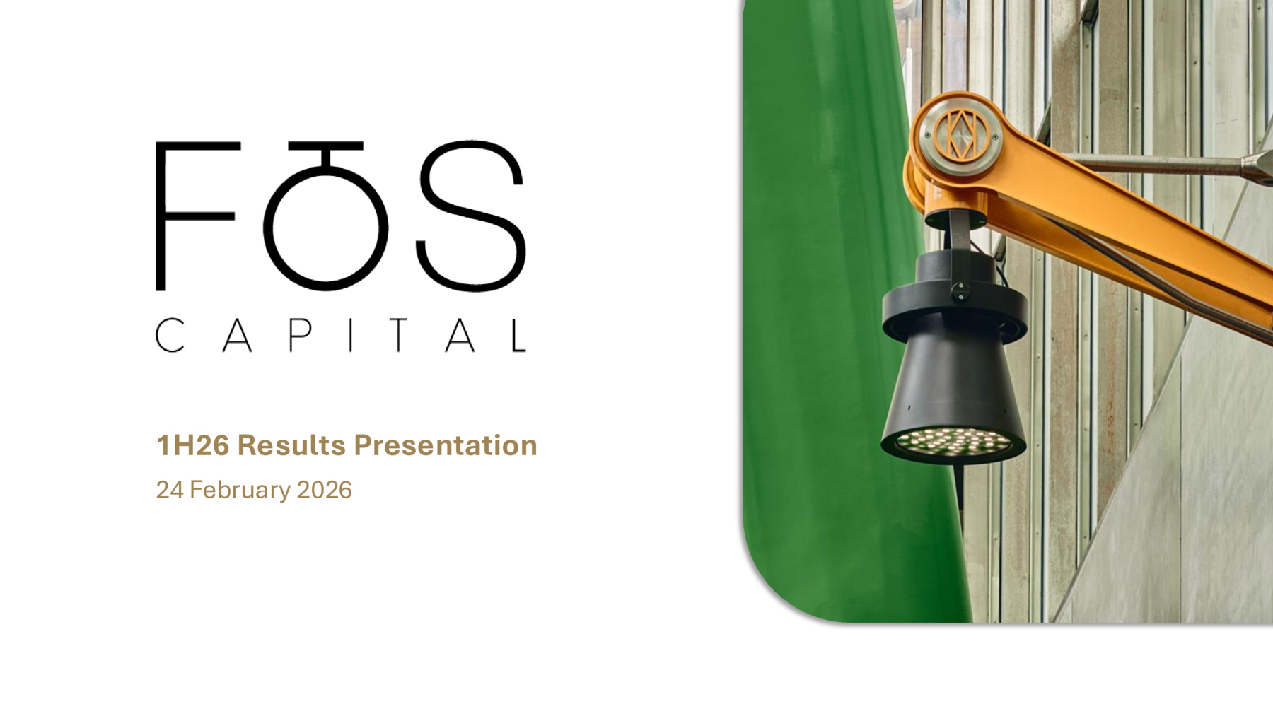 ASX:FOS - FOS Capital - 1H FY26 Presentation