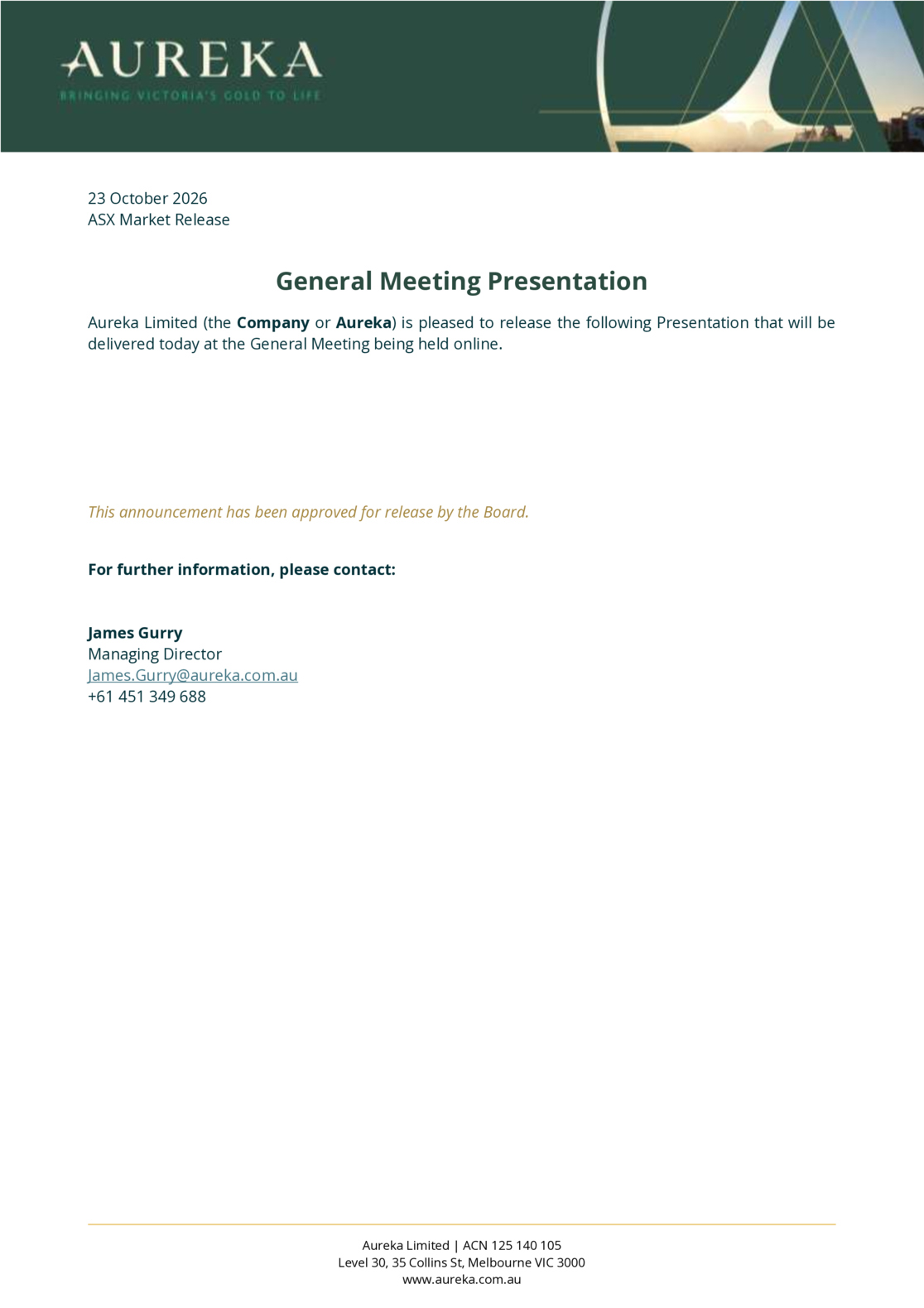 ASX:AKA - General Meeting Presentation