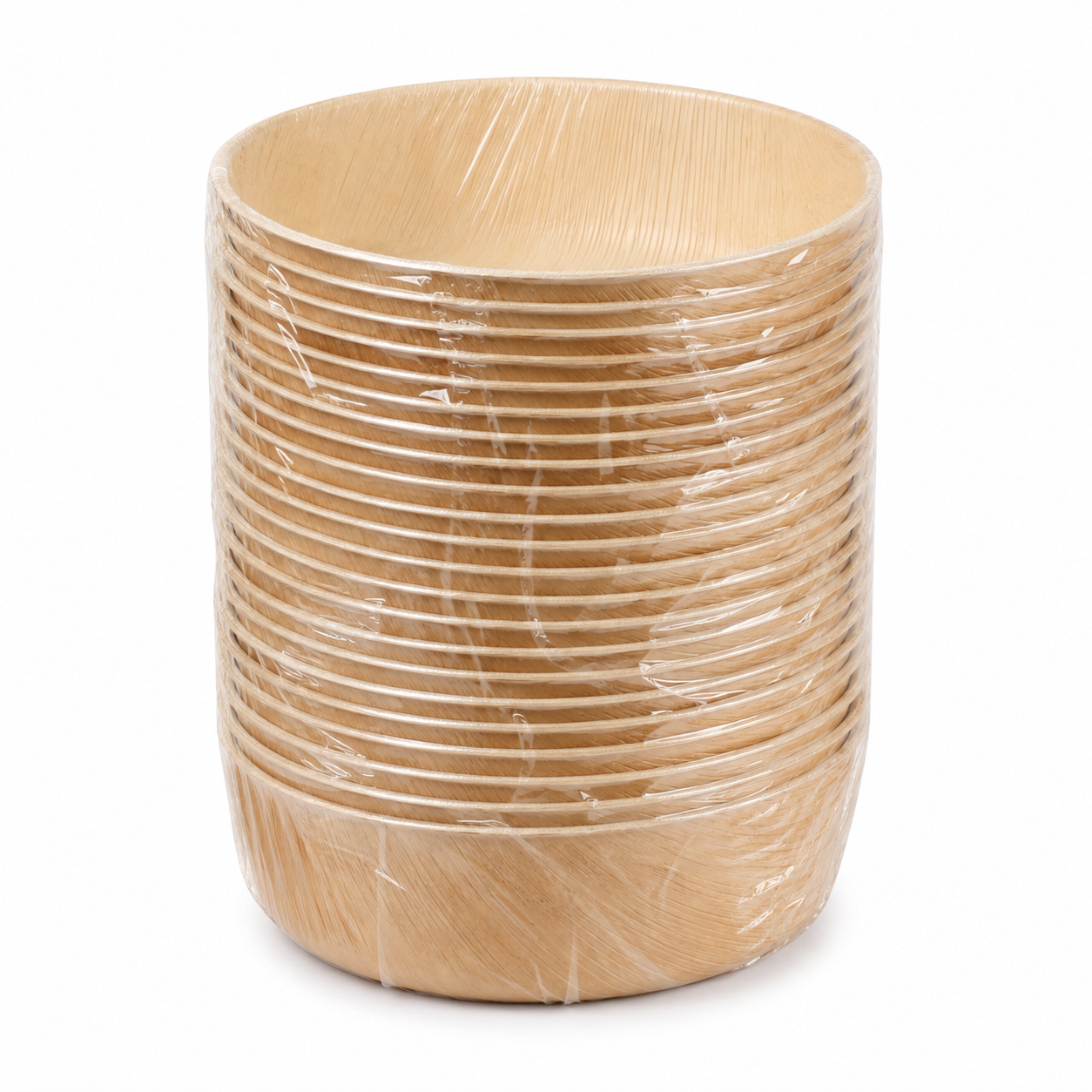 Areca leaf bowl with matching lid by Leaf Organic