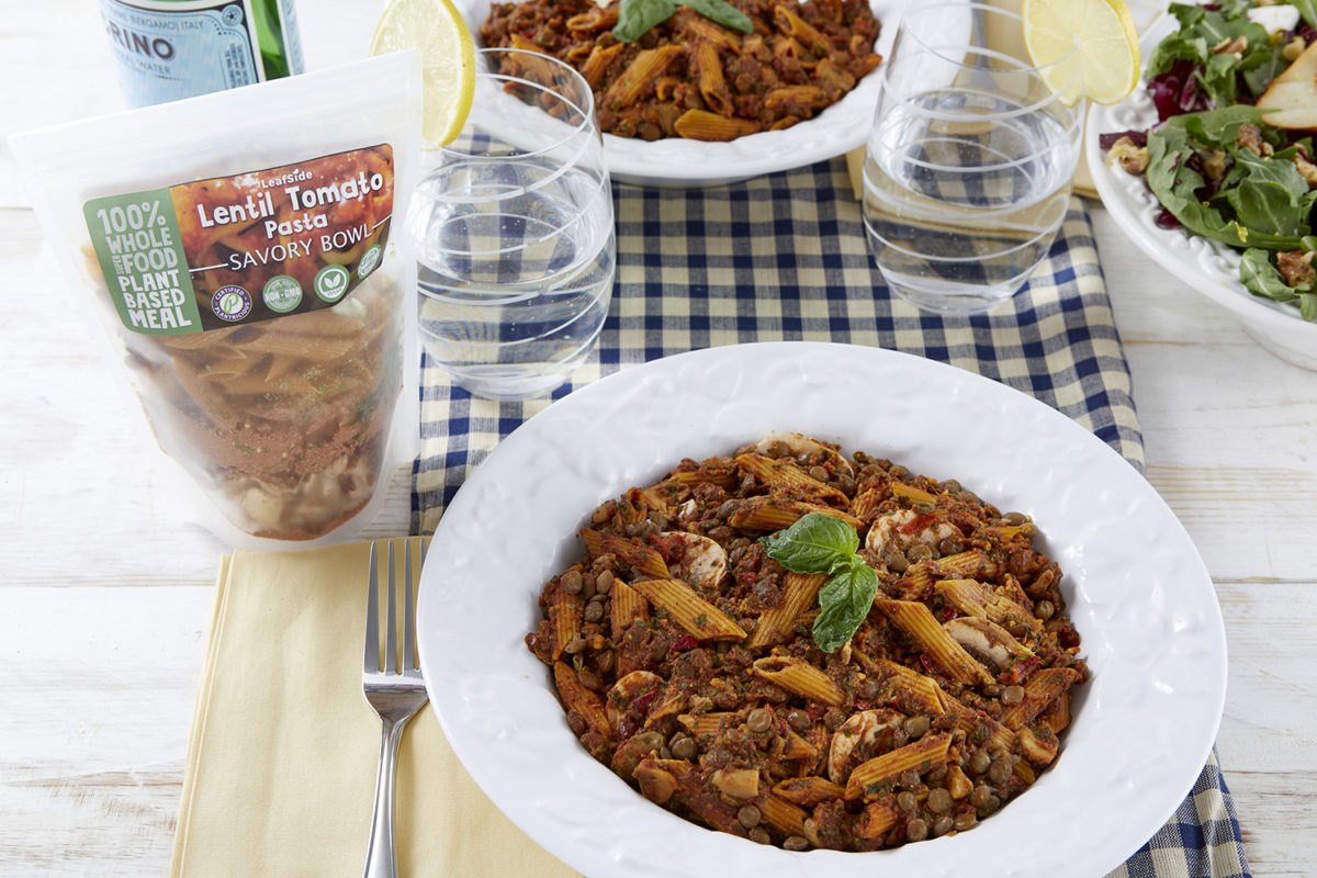 Lentil Tomato Pasta - Table