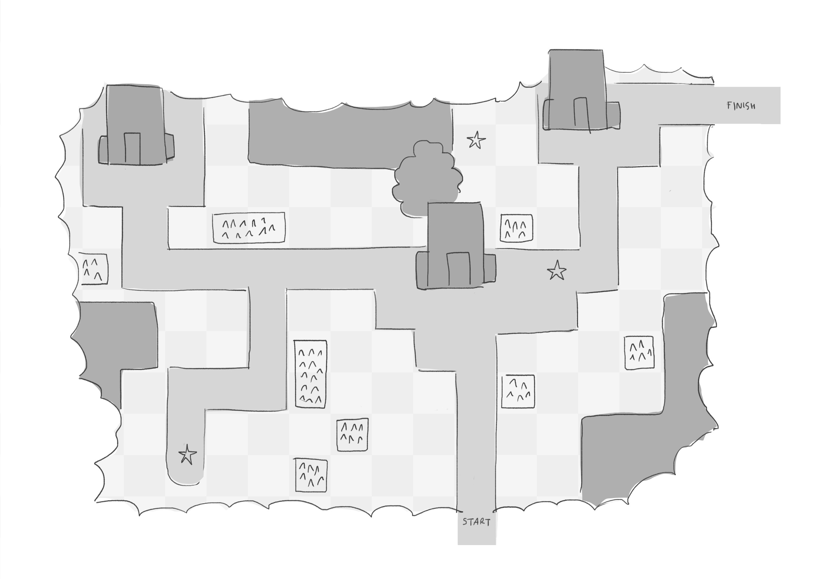 Image showing a sketch of a level design