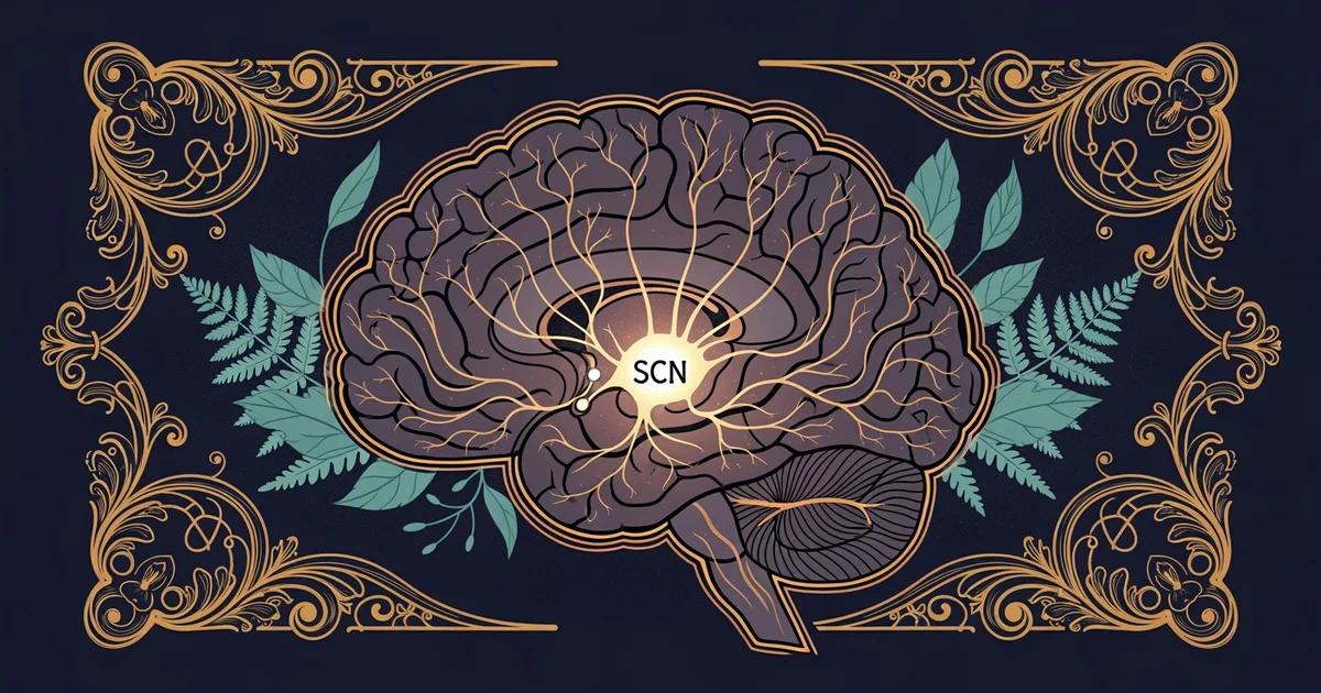 A stylized cross-section of a human brain.