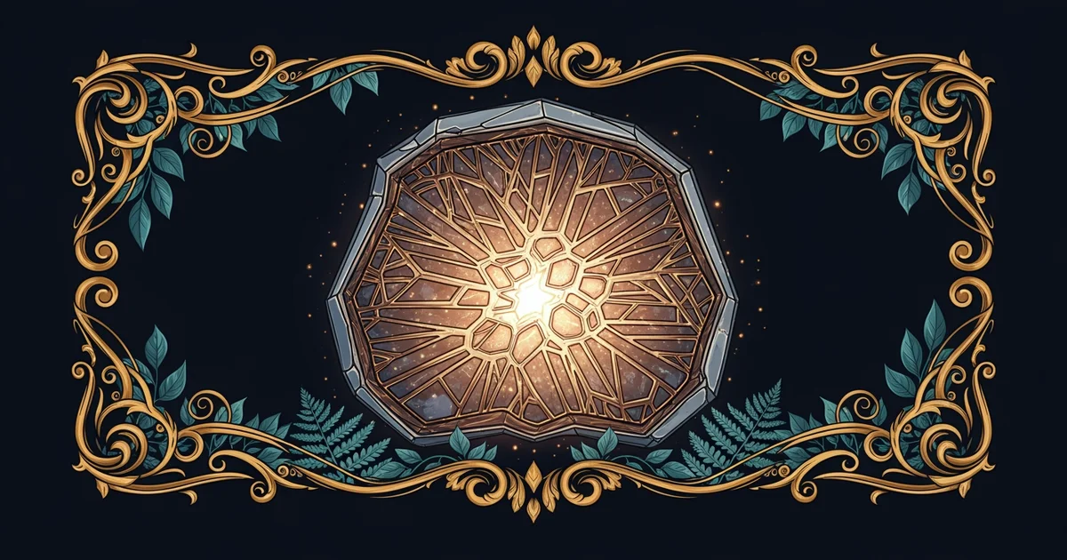 A crystalline metal lattice, Victorian botanical illustration style, representing a Learning Whistle learning path on Materials Science.