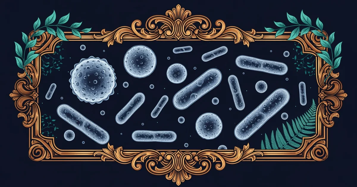 Microscopic bacterial cells.