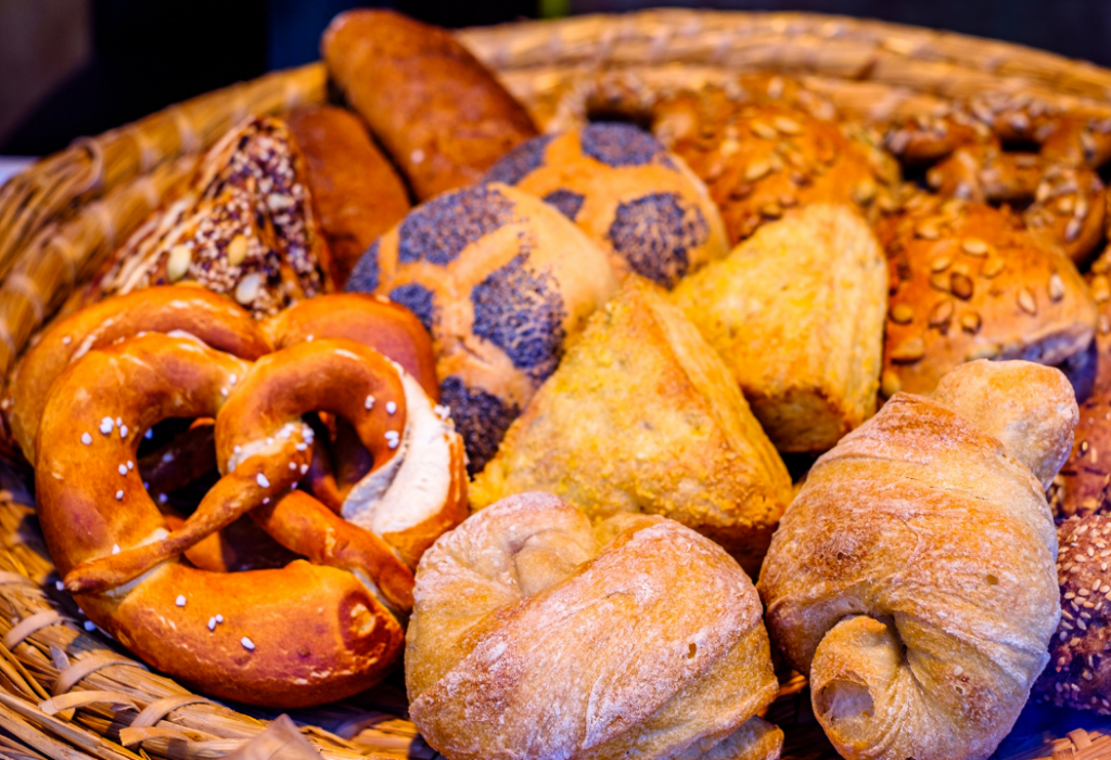 Different kinds of bread