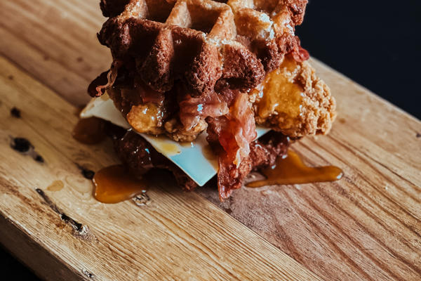 Burger Poulet-Gaufres Flamingo®