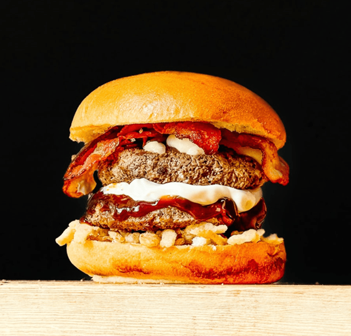 Burger BBQ - Fromage en grains (double viande) 🍔🧀