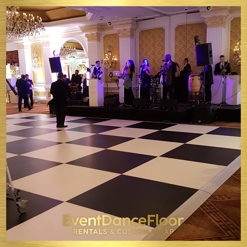 What types of events are suitable for a glowing dance stage rental?