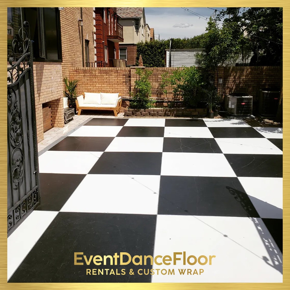 What are the installation requirements for illuminated dance floor tiles?