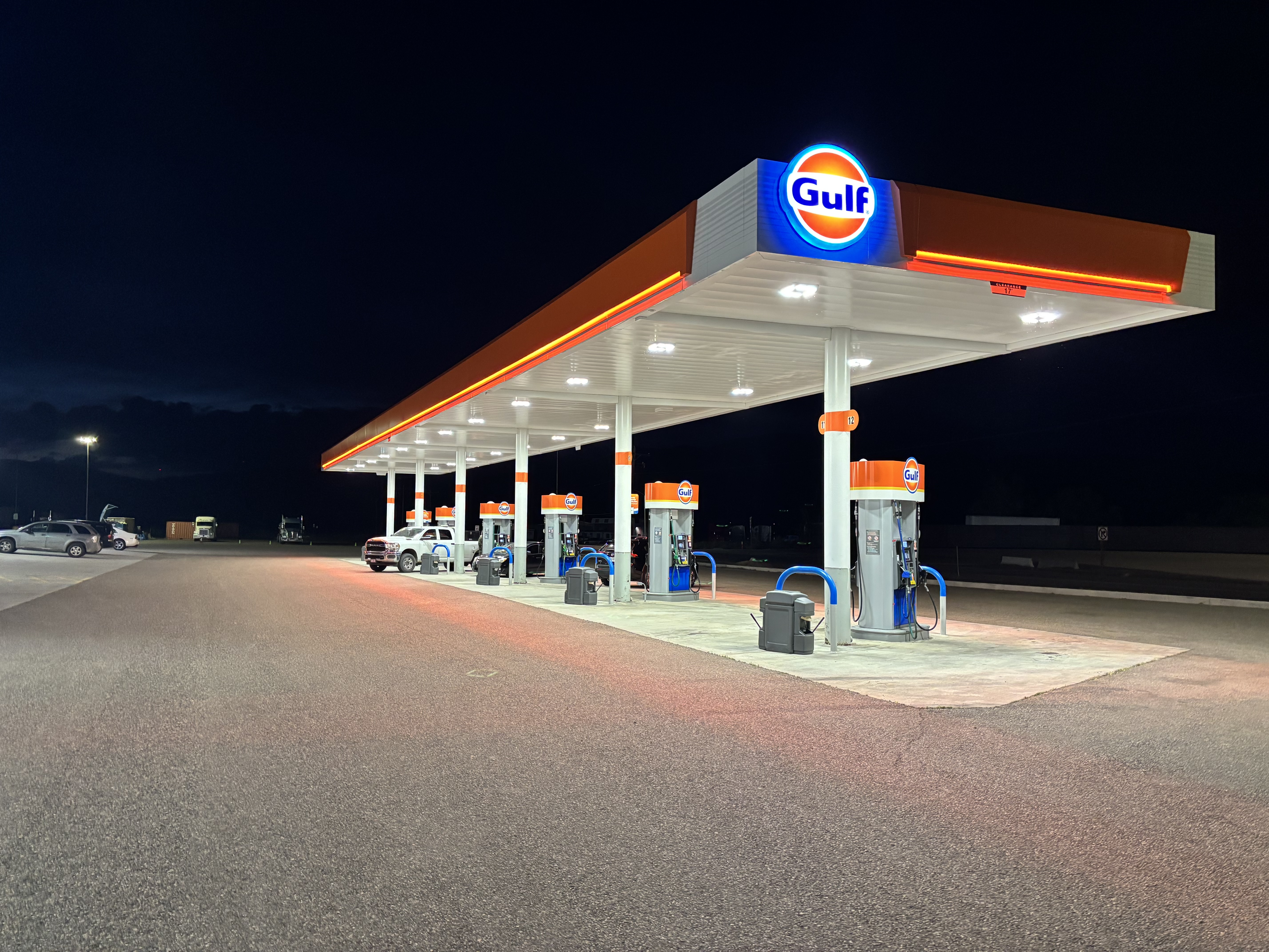 Gas stations and canopies