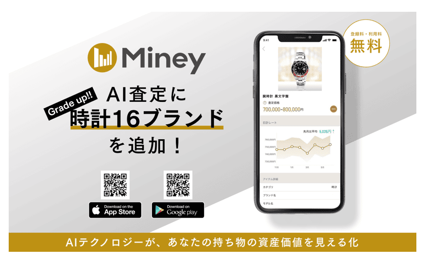 スマホで写真を撮るだけでAIが時計ブランドを査定 精度98%超えのブランドものサムネイル画像